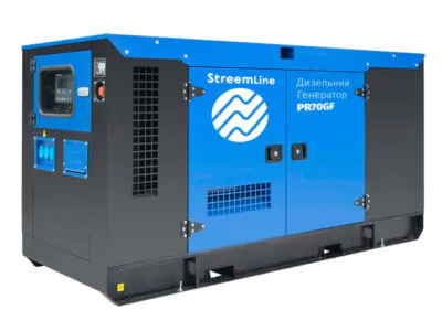 Генератор StreemLine PR70GF потужністю 57 кВт із доставкою